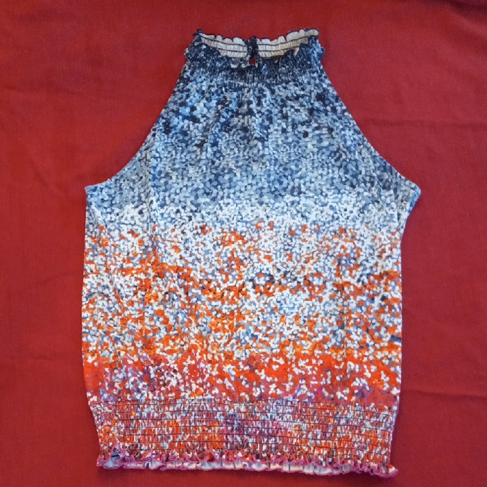 Crosby Halter  Style Print Top